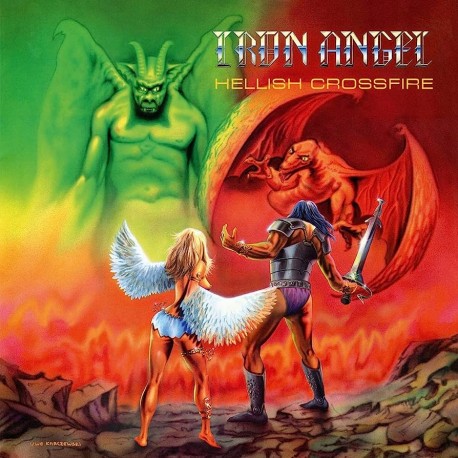 IRON ANGEL "Hellish Crossfire" LP ORG 1985